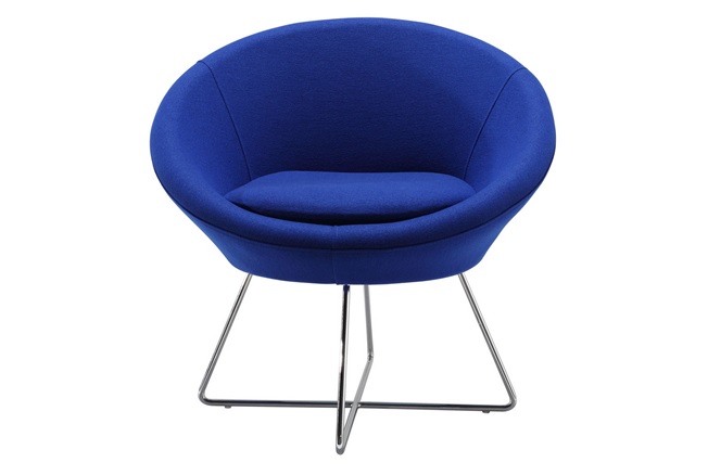 blue office reception chairs